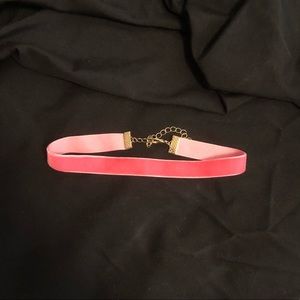 Pink Velvet Choker